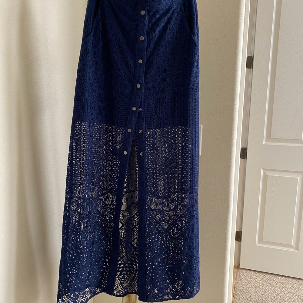 Bcbgmaxazria Maxi Lace skirt